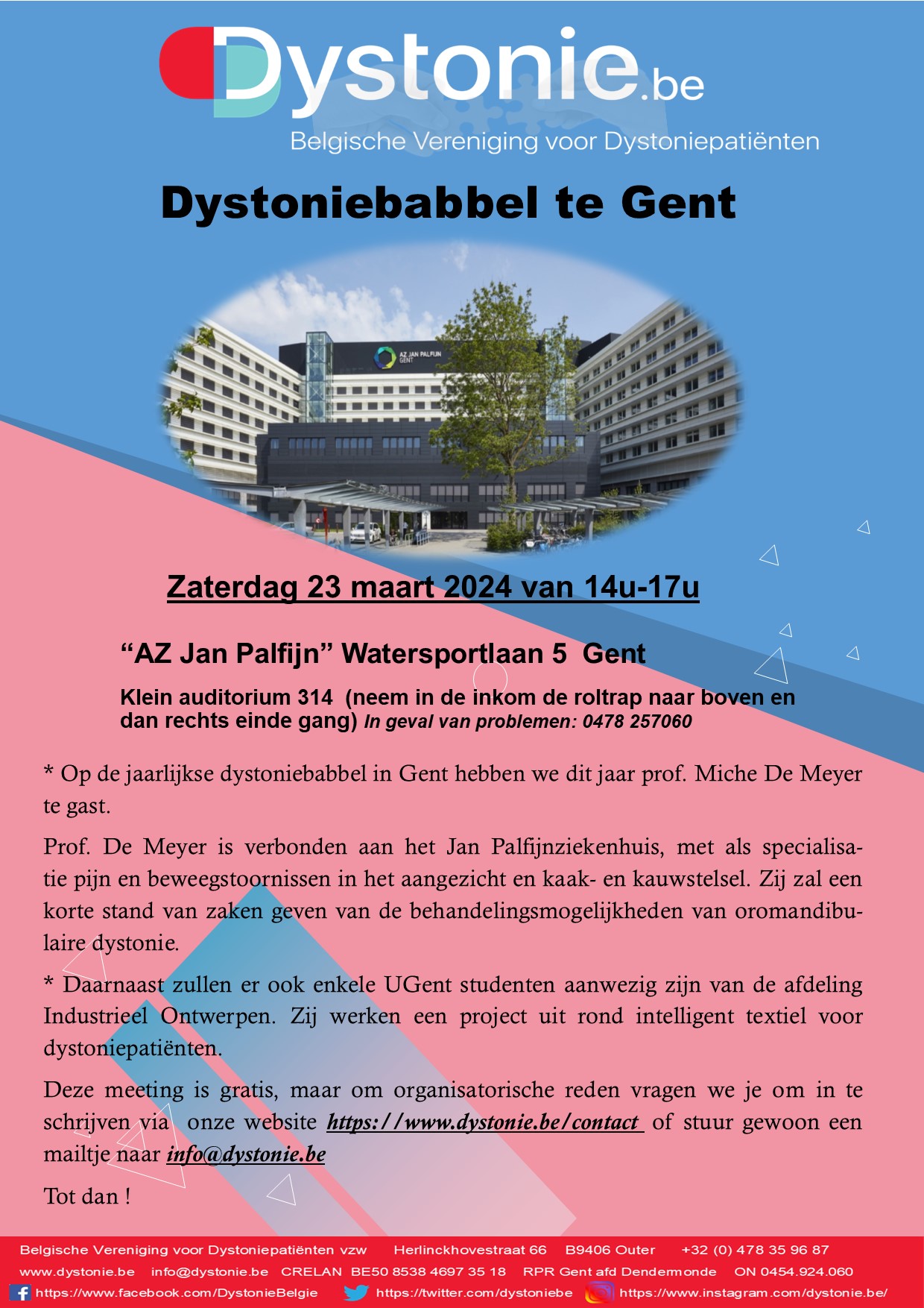 dystoniebabbel Gent 2024